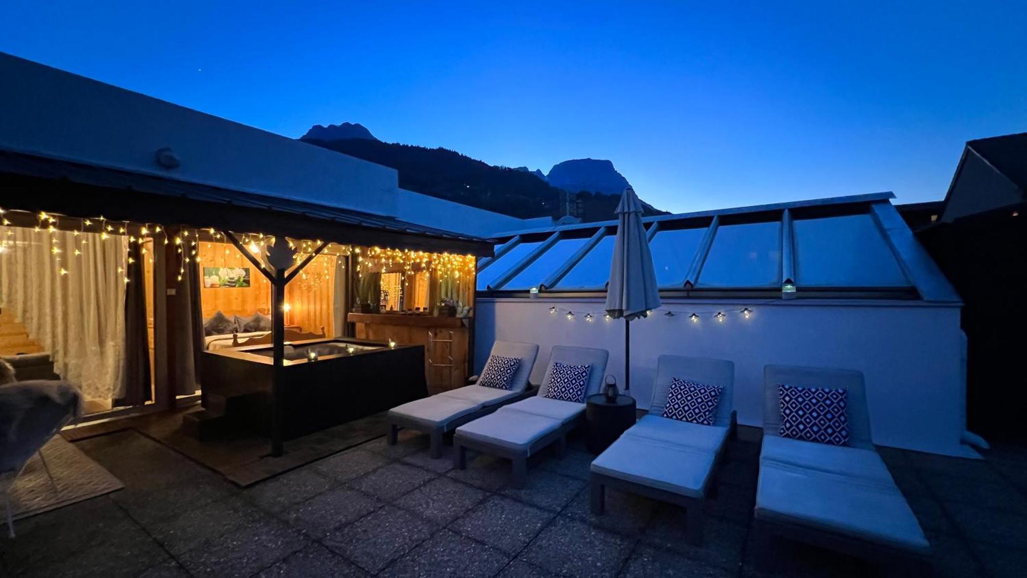 Rooftop 1 - Jacuzzi Prive Au Pied Du Monte-Blanco Sallanches Eksteriør billede