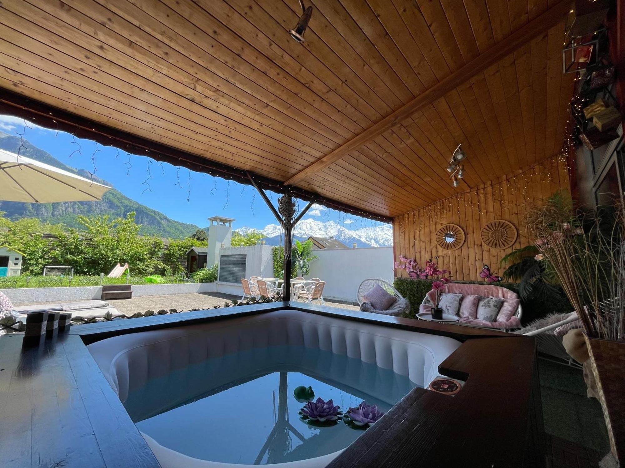 Rooftop 1 - Jacuzzi Prive Au Pied Du Monte-Blanco Sallanches Eksteriør billede
